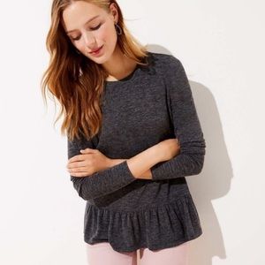 COPY - LOFT Long Sleeve Peplum Top